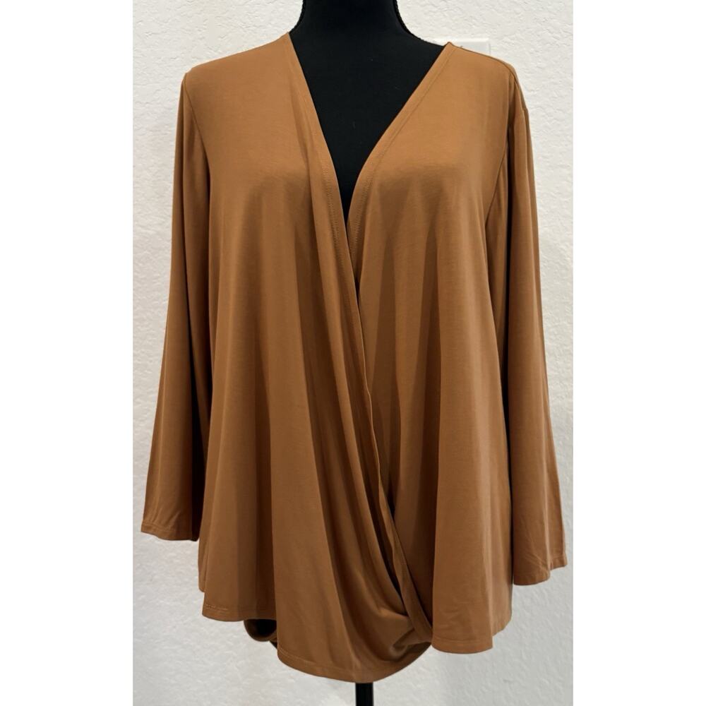 Susan Graver Weekend Brown Signature Shrug Size XL NWT